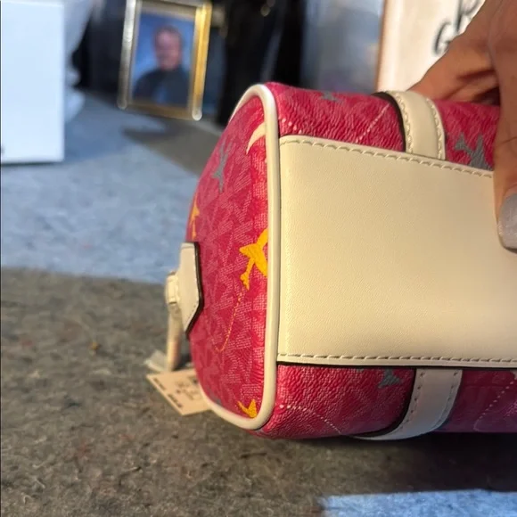 Michael Kors Red and Silver Handbag - Picture 5 of 6